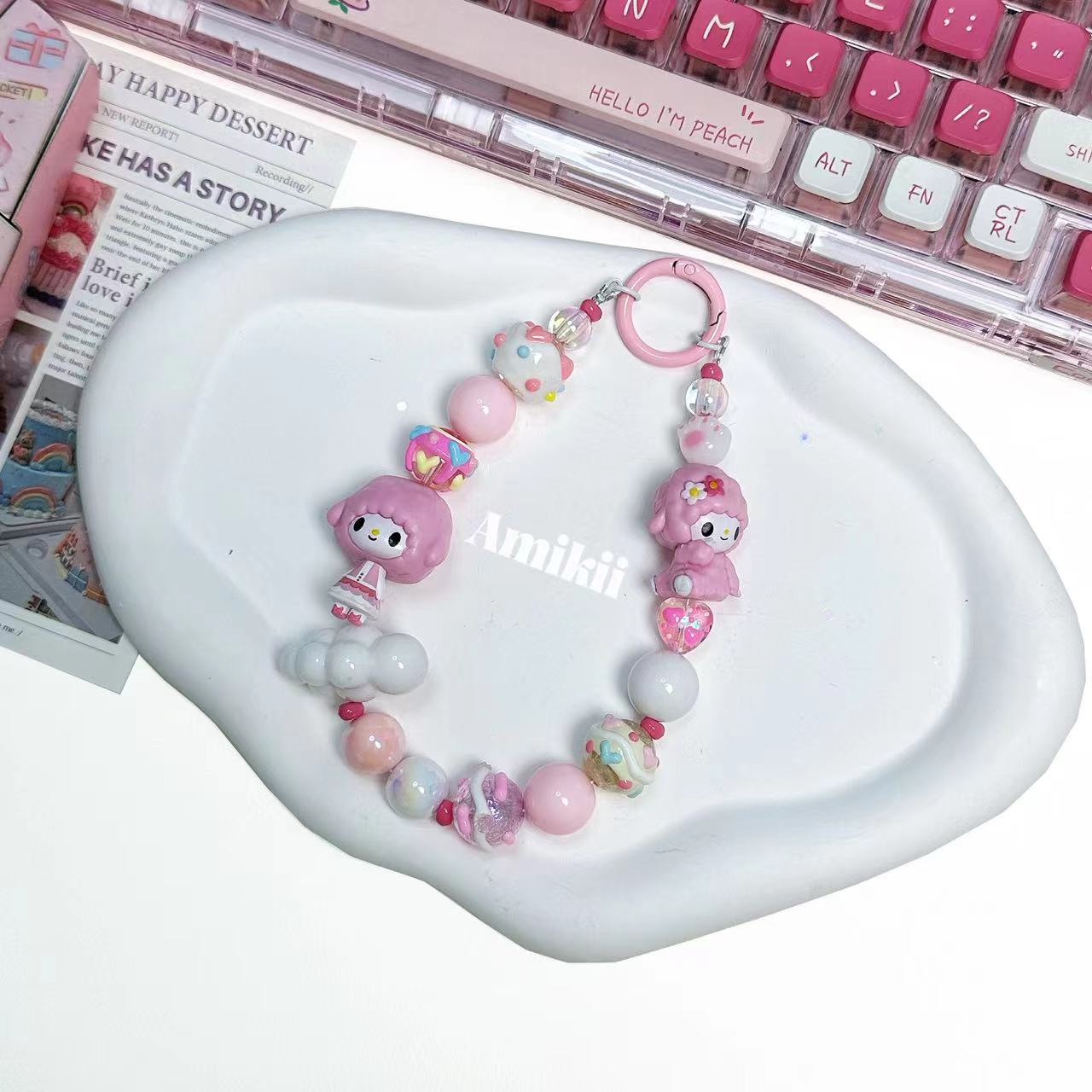 Pompom Purin Mysweetpiano Pochacco handcraft phone chain