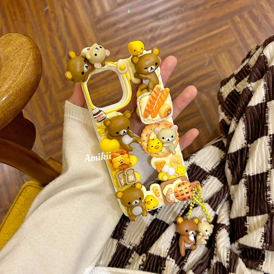 Rilakkuma and food phone case