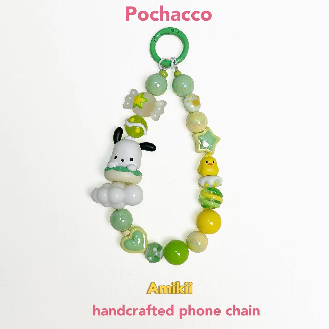 Pompom Purin Mysweetpiano Pochacco handcraft phone chain